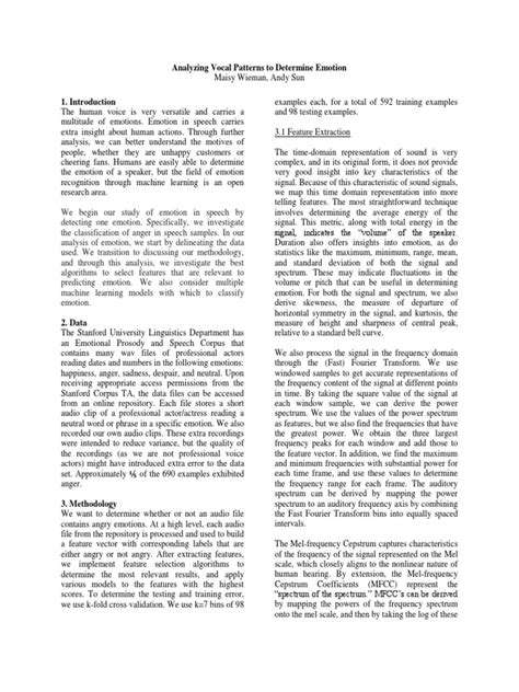 AnalyzingEmotionalCuesandVocalPatterns